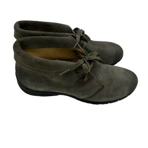 Bussola Kolding Green Gray Chukka Suede Lace Up Ankle Booties - Size 41